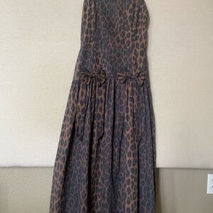 Damson Madder Persephone Drop-Waist Midi Dress